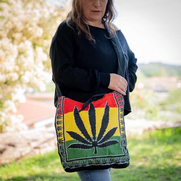 Τσάντα ώμου ταγάρι μαριχουάνα