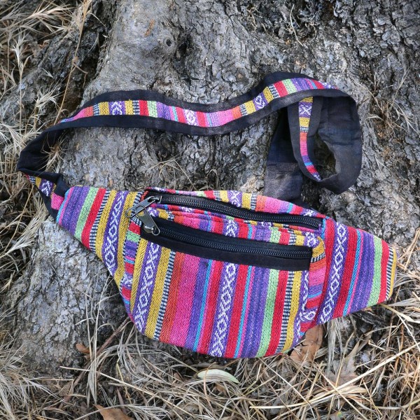 Τσαντάκι μέσης ριγέ 4