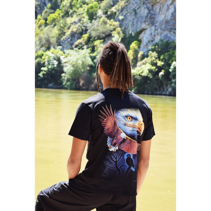  Μπλούζα  κοντομάνικη  αετοί πολλοί ανοιχτά φτερά 