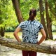 Μπλούζα κοντομάνικη σπείρα ασπρόμαυρη