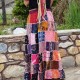 Φούστα Patchwork ροζ μπλε