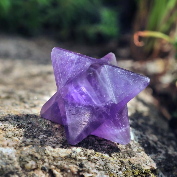 Merkaba: Φυλαχτό αστέρι αμέθυστου