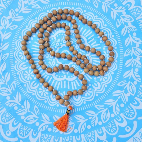 Κολιέ σανταλόξυλο μάλα 8mm