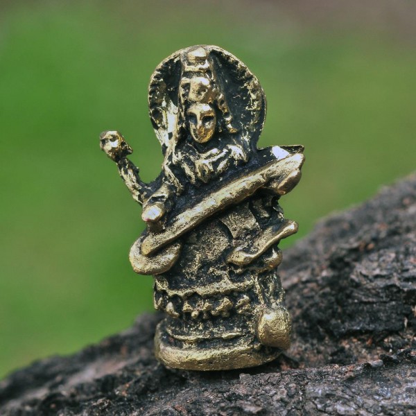 Μινιατούρα Saraswati  από ορείχαλκο 