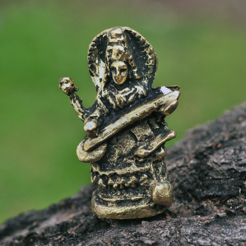 Μινιατούρα Saraswati  από ορείχαλκο 
