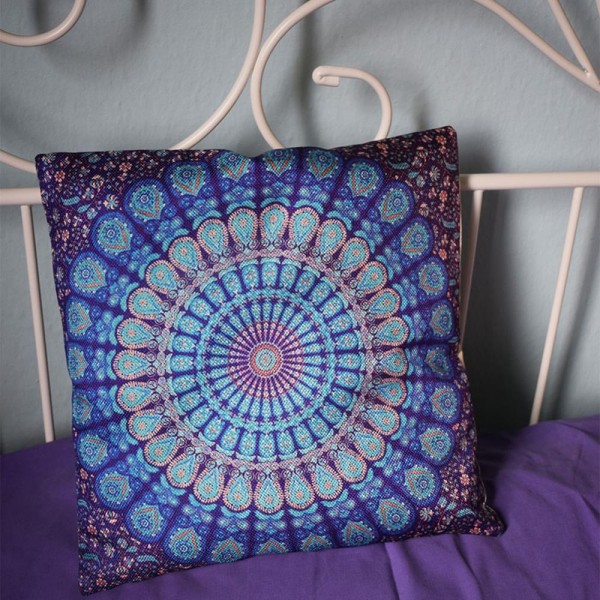 Mαξιλαροθήκη Mandala Μπλέ 