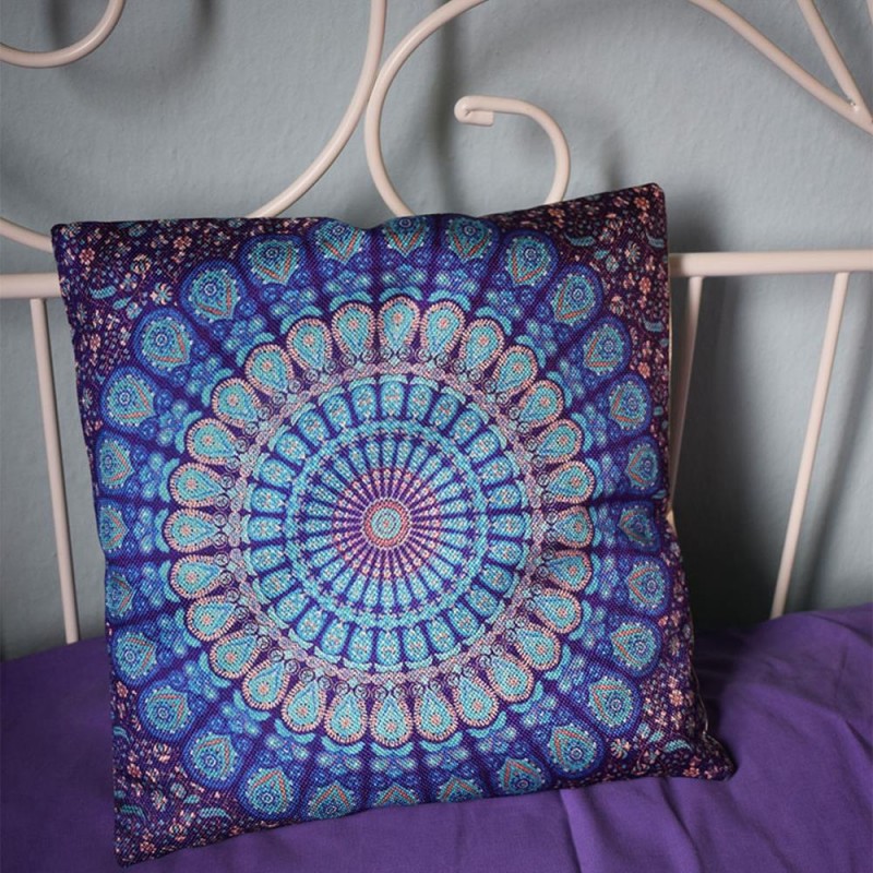 Mαξιλαροθήκη Mandala Μπλέ 
