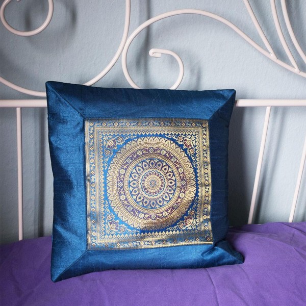 Mαξιλαροθήκη Mandala blue star