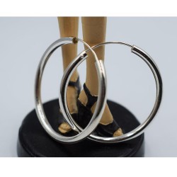 Κρίκοι σκουλαρίκια από ασήμι 3χ40mm μέγεθος 8