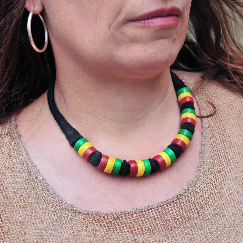 Κολιέ χειροποίητο Rasta